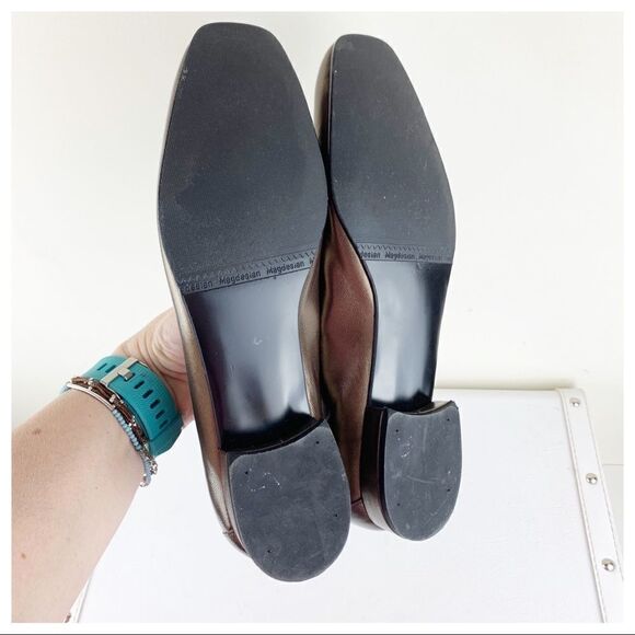 Magdesians California Bronze Leather Woven Loafers‎ - Picture 13 of 14